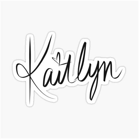 Kaitlyn Sticker For Sale By Doubleulx Redbubble