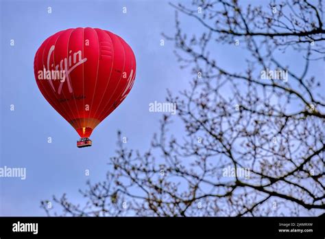 Virgin Hot Air Balloon Stock Photo Alamy