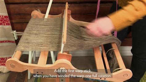 Rigid Heddle Loom Winding The Warp Youtube