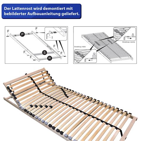 Coemo Zonen Lattenrost Ergo K X Cm Verstellbar Lattenrost