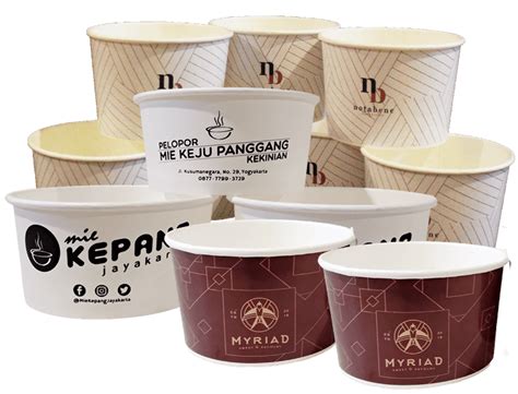 Paper Bowl Toko Plastik Jual Packaging Kemasan Makanan Minuman Ukm Unik