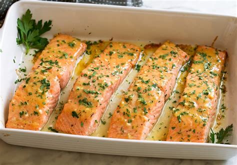 Baked Salmon With Buttery Honey Mustard Sauce Baked Salmon Baked Salmon Recipes Honey