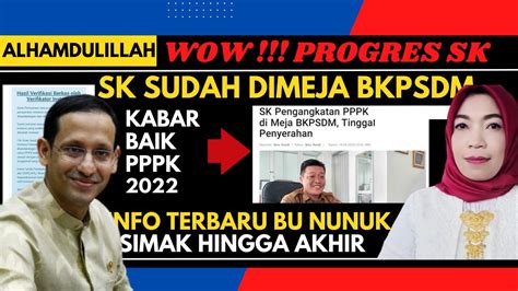 WOW SK PPPK 2022 SUDAH ADA DI MEJA BKPSDM CEK INFORMASI TERBARU