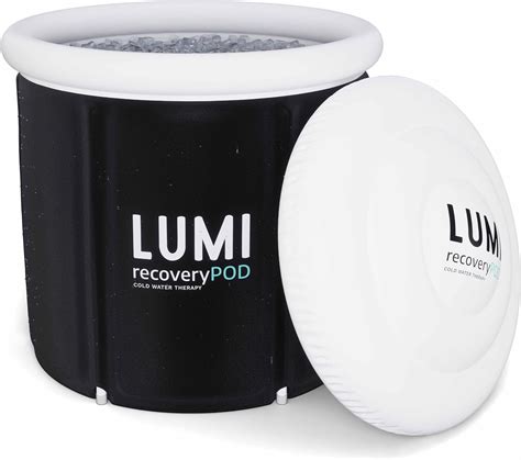 Lumi Recovery Pod Max Ice Bath Large Cold Plunge Tub Round Pool