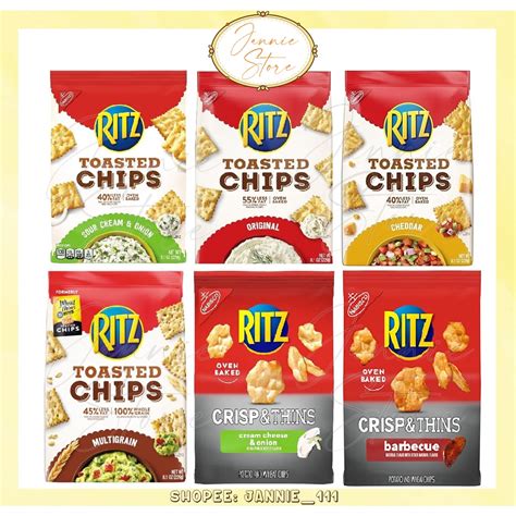 NABISCO RITZ Toasted Chips Sour Cream Onion Cream Cheese Cheddar