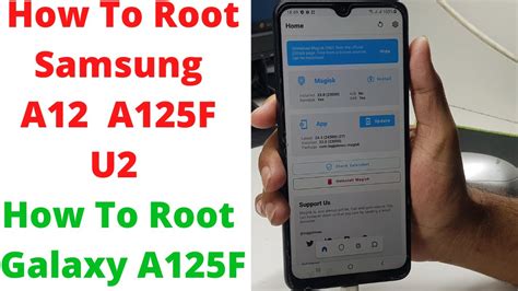 How To Root Samsung A12 A125F U2 With File Link A125F ROOT How To