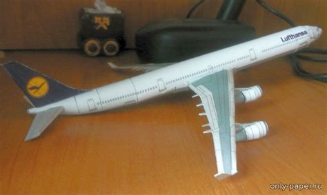 Airbus A340 600 Lufthansa [bruno Vanhecke] из бумаги модели сборные бумажные скачать бесплатно