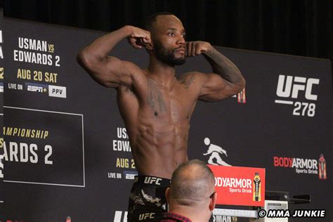 Leon Edwards Ufc Weigh Ins Mma Junkie