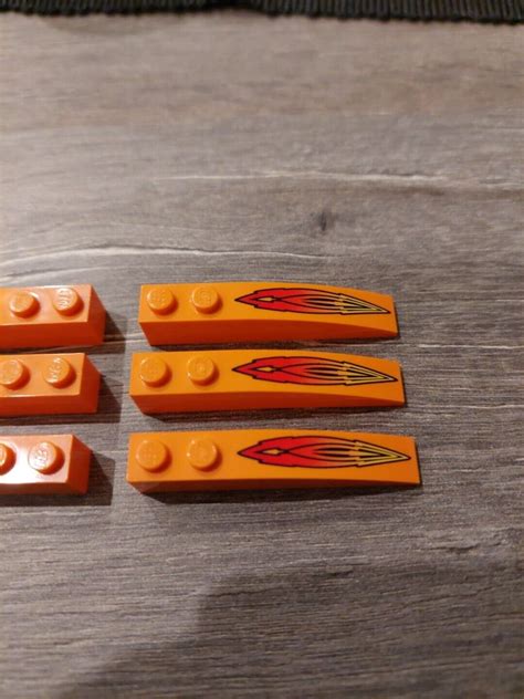 LEGO 6 X Bogenstein Dachstein Gebogen Orange Slope Curved 6x1 42022