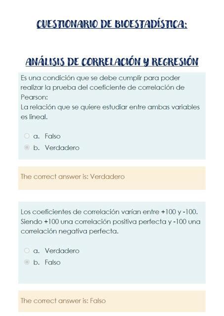 Bioestadística 10S Análisis de correlación y regresión Briggitte