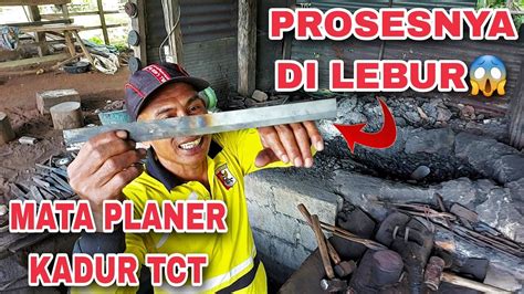 Golok Sembelih Super Tajam Baja Lebur Dari Mata Pisau Planer Knife Tct