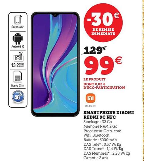 Promo Smartphone Xiaomi Redmi 9c Nfc Chez Hyper U ICatalogue Fr