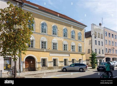 Adolf hitler birthplace house in innviertel hi-res stock photography ...