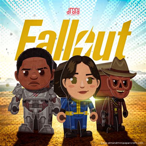 dmand mini papercraft fallout papertoys