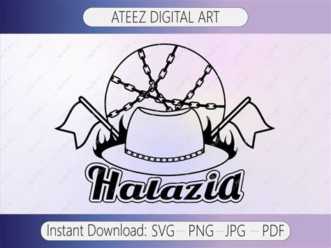 Ateez Halazia Svg Png Eps Ateez Sticker Logo Decal Etsy Canada In