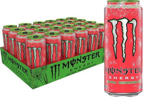 Monster Energy Ultra Watermelon Zuckerfreier Energydrink 473 Ml 24