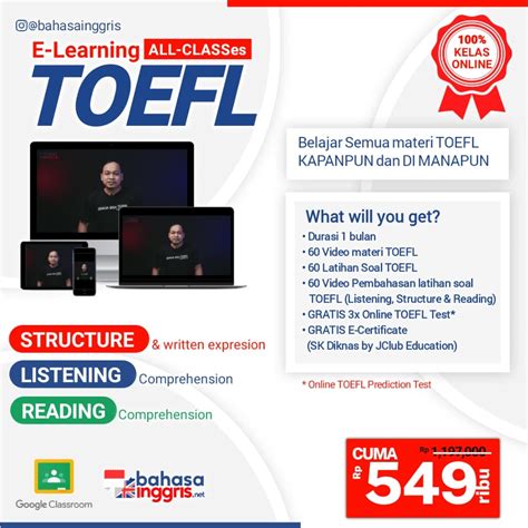 Toefl Online E Learning Bahasa Inggris