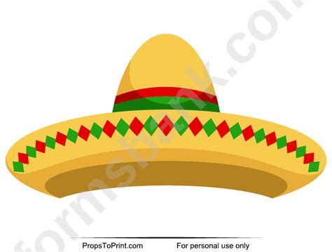 Sombrero Template printable pdf download