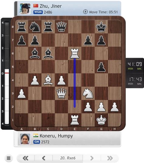 Women S Chess Coverage On Twitter Zhu Jiner Spent Almost Minutes