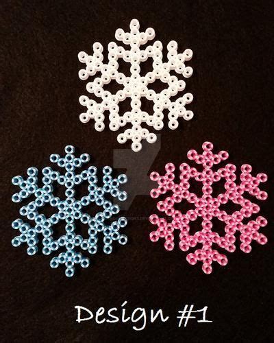 Snowflake Perler Bead Ornaments By Ashmoondesigns On Deviantart