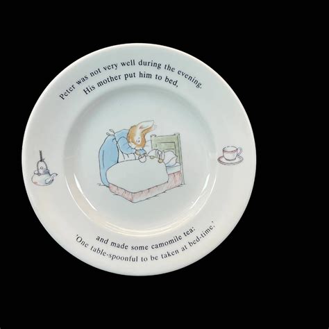 Beatrix Potter Peter Rabbit Cereal Bowl And Plate Wedgwood Etruria