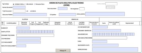 Ordinul De Plata Multiplu Electronic Formularul F A Fost