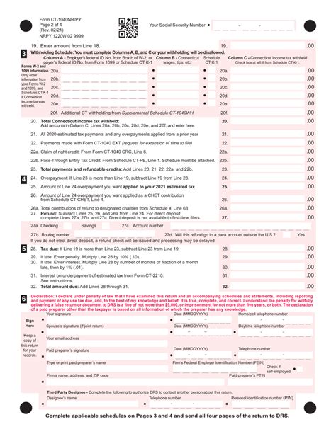 Form Ct 1040nrpy 2020 Fill Out Sign Online And Download Printable Pdf Connecticut