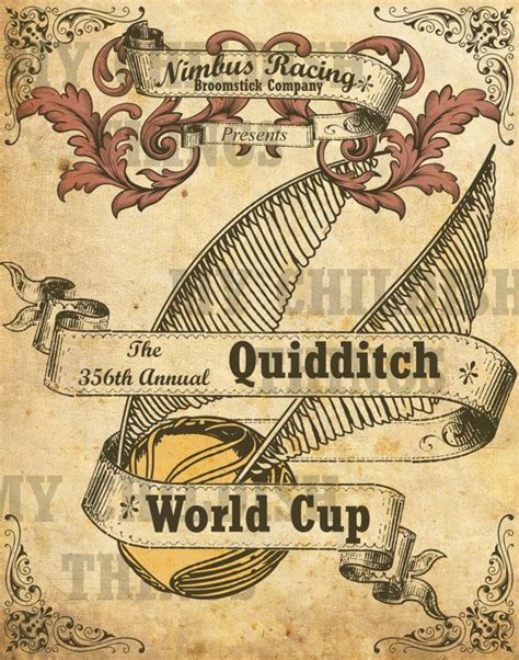 Harry Potter Vintage Style Quidditch Match Poster X Harry