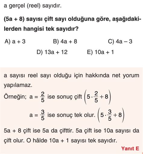 Temel Kavramlar Konu Anlatımı Test Soruları Çözümleri Tyt Matematik