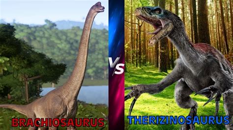 Brachiosaurus Vs Therizinosaurus Dinosaur Tournament Fight S E