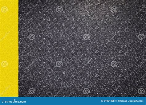 Asphalt Road Top View With Yellow Lines Stock Photo Image Of Grained