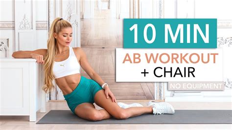 10 Min Ab Workout Chair Intense Workout For Lower Upper And Side Abs