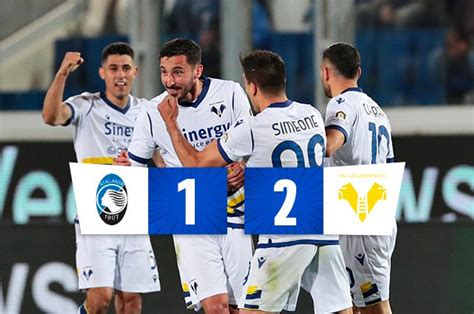 L Atalanta sprofonda la Champions è ormai un miraggio il Verona vince 2 1