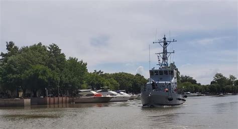 Arribó al Puerto Comercial de Carmelo el ROU 16 Guardacostas Río