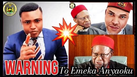 EMEKA ANYAOKU DON T BE USED TO SABOTAGE BIAFRA INDEPENDENCE SIMON