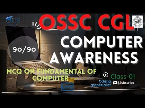 OSSC CGL COMPUTER CLASS 01 FUNDAMENTAL OF COMPUTER BY SOUMYA SIR FOR