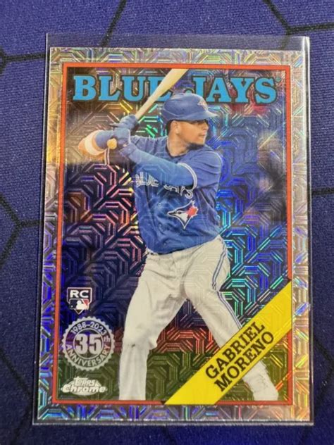 RÉFRACTEUR MOJO CHROME 2023 Topps Gabriel Moreno T88C 84 Toronto Blue