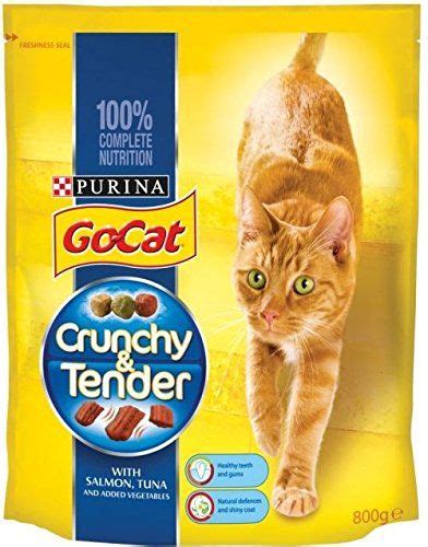 Go Cat Crunchy Tender With Salmon Tuna Vegetables 800g Cat