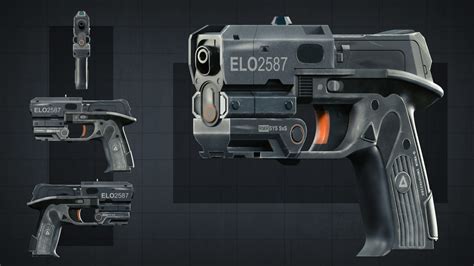 ArtStation - Laser Pistol, Glen Johnston