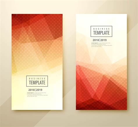 Abstract colorful business template set header design 243567 Vector Art ...