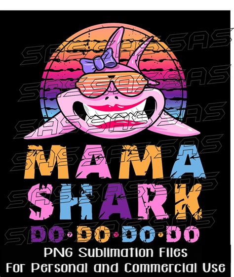 Mama Shark Png Little Shark Png Mama and Me Png Mama Baby - Etsy