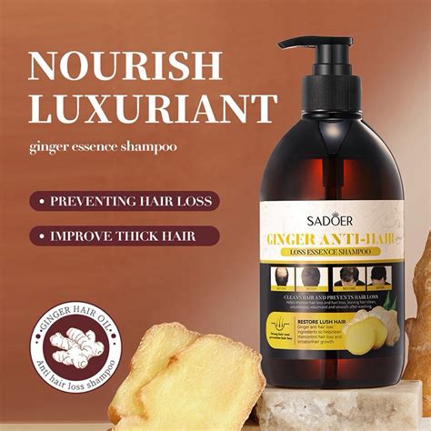 Sadoer Ginger Anti Hair Loss Shampoo Ml Shopee Malaysia