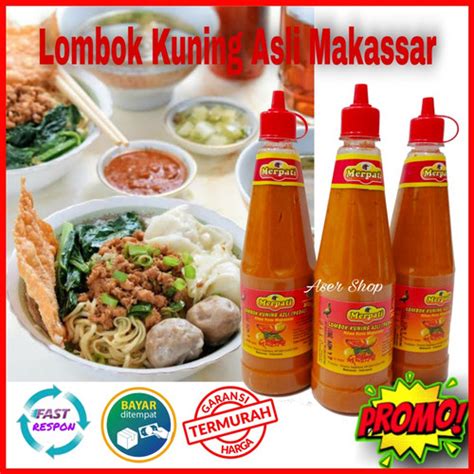 Jual Sambal Sambel Lombok Kuning Merpati Asli Khas Makassar Ml