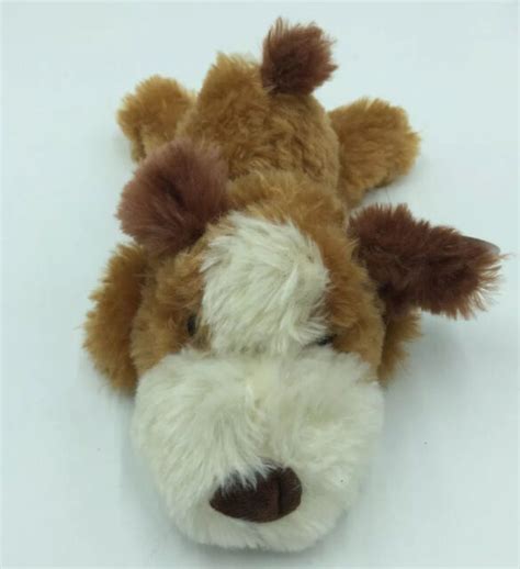 Fuzzy Friends Brown White Dog Puppy New Nwt Plush Stuffed Animal 8 Ebay