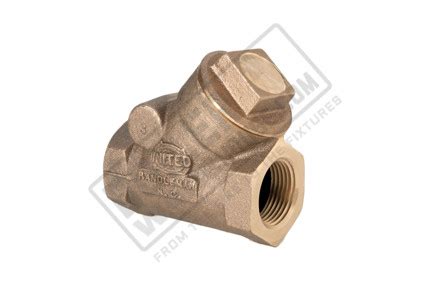 United Brass 1 1 2 Threaded Swing Check Valve 200WSP 406 Degrees Max