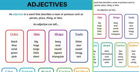 Mastering Adjectives In English With Examples • 7esl English Adjectives Adjectives