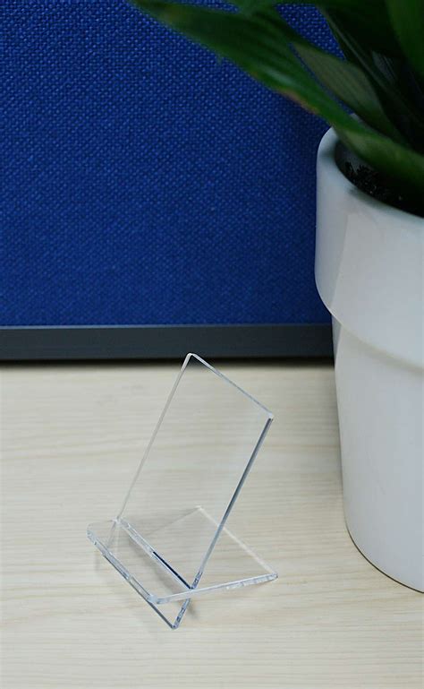 Acrylic Mobile Phone Holder Display In Clear Ds