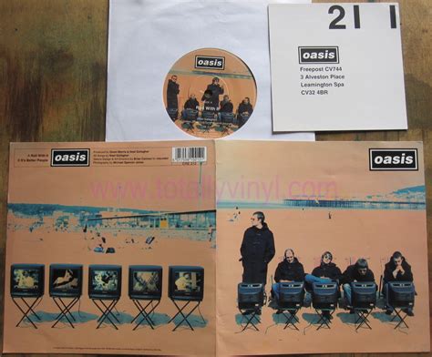 Totally Vinyl Records || Oasis - Roll with it 7 inch Picture Cover