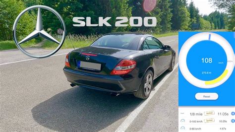 2004 Mercedes Benz SLK 200 0 100km H ACCELERATION R171 YouTube