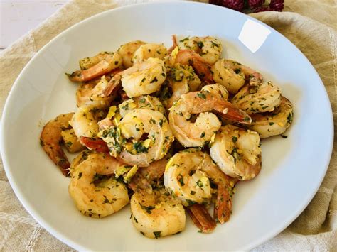 Lemon Garlic Shrimp Low Calorie And High Protein Recipe Jenny At Dapperhouse